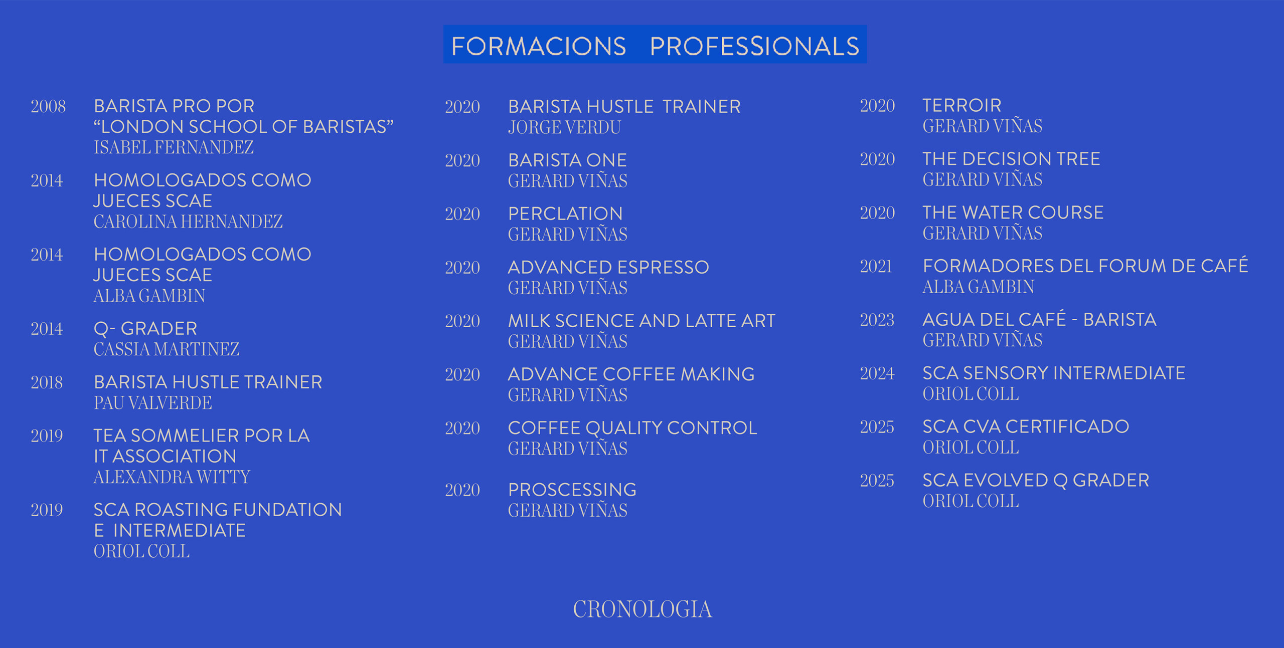 Formacions professionals
