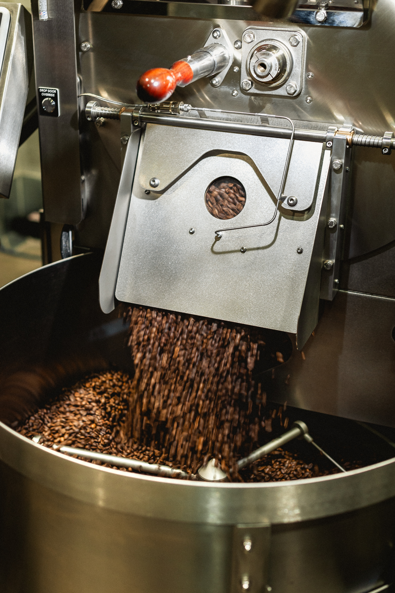 Trabajo de un tostador de café
