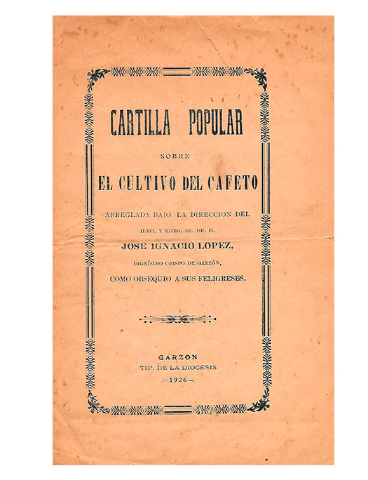 Cartilla popular sobre el cultivo del café de 1925